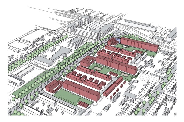 Art impressie woongebouwen Hoorn Noord