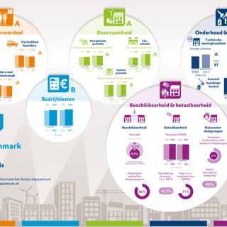 Infographic van de Aedes Benchmark score 2022