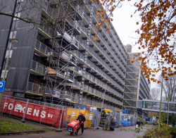 Woongebouw staat in de steigers