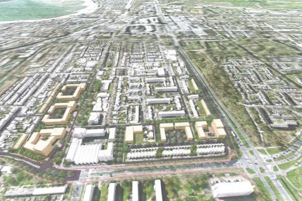 Art impressie nieuwe situatie Hoorn Noord