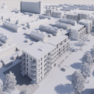 Art impressie van woongebouw Gouwzeestraat