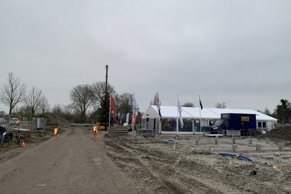 Overzichtsfoto van bouwlocatie De Stolptuin in Hoorn