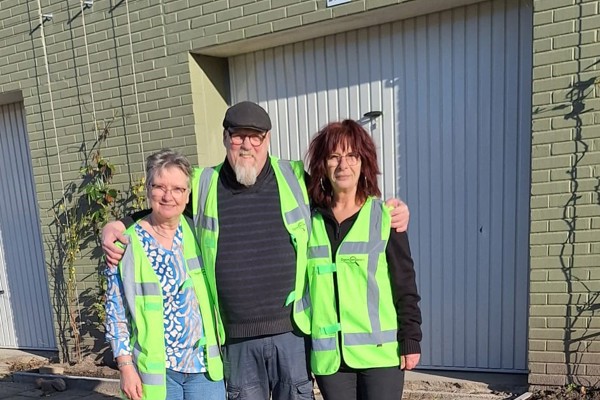 Drie leden van Ogen en Oren D' Groene Citer