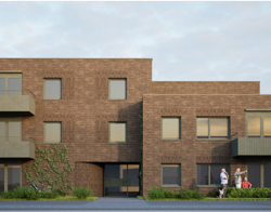 Art impressie woongebouw van Balenstraat