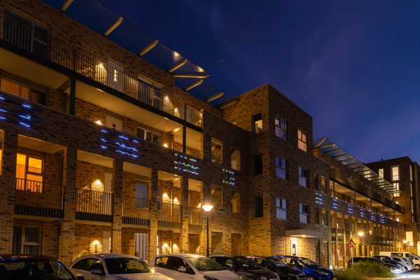 Kunstwerk op woongebouw Noorderlicht